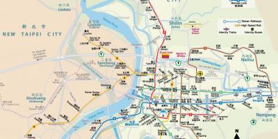 Žemėlapis Taipėjus kelių