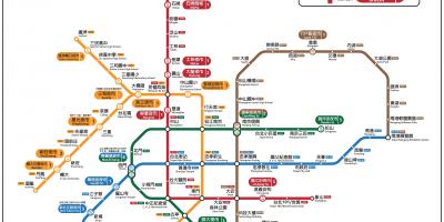 Žemėlapis Taipėjus naktį rinkose