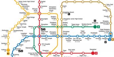 Taipėjus rapid transit žemėlapyje