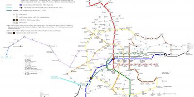 Taipėjus geležinkelių žemėlapis
