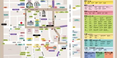 Ximending prekybos rajonas žemėlapis
