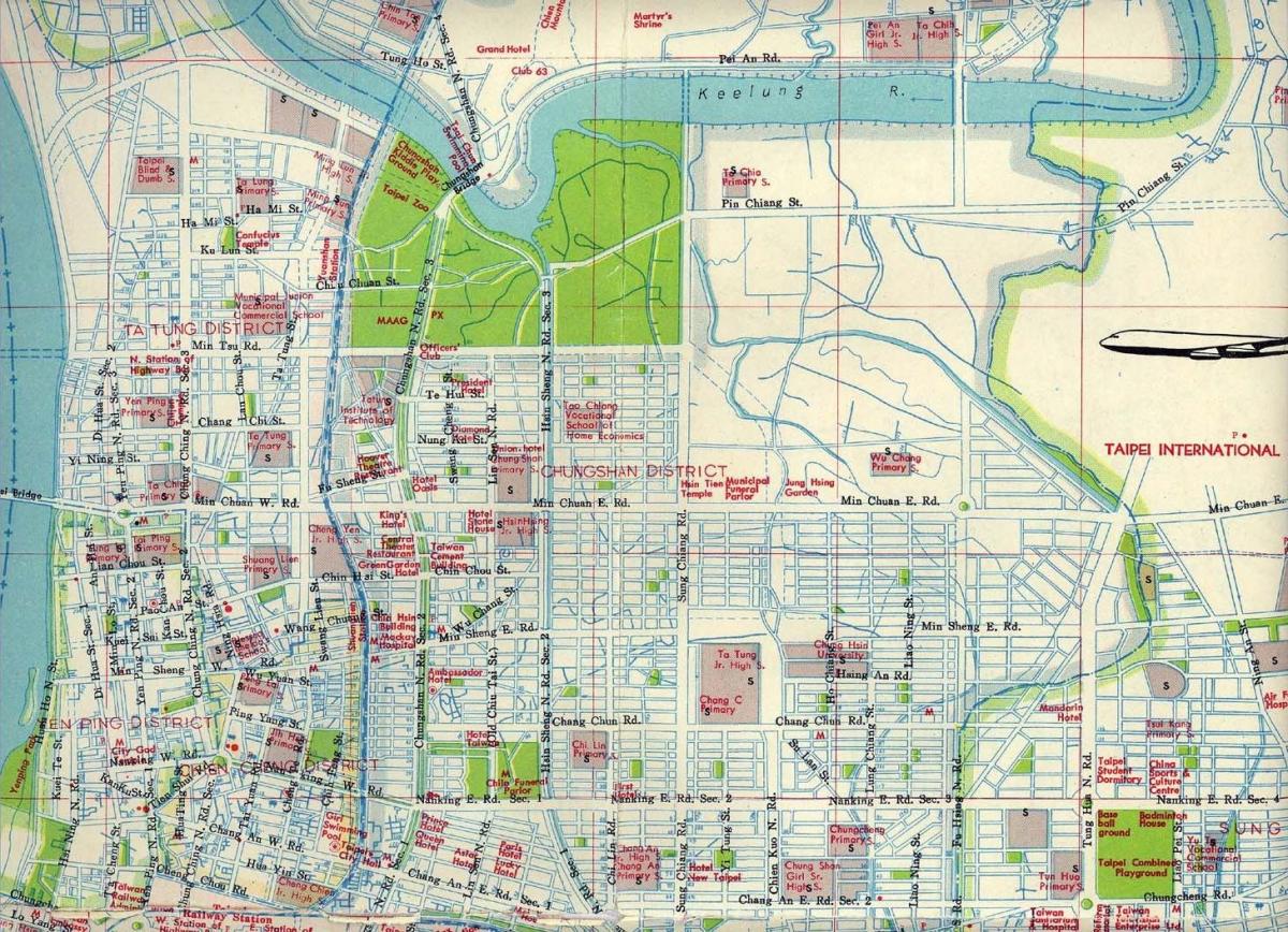 Taipėjus vietovės žemėlapį