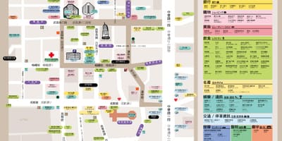 Ximending prekybos rajonas žemėlapis
