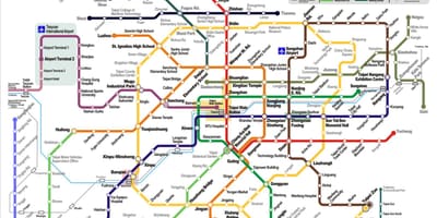 Metro Taipėjus žemėlapyje