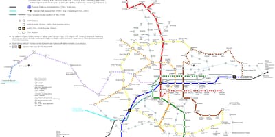 Žemėlapis Taipėjus hsr stotis